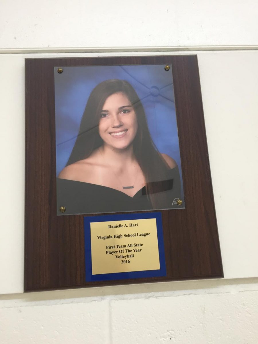 Danielle Harts legacy still lives on in the Ocean Lakes Hall of Fame located in front of the office. 