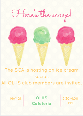 Graphic of ice cream social by Josh Garcia.