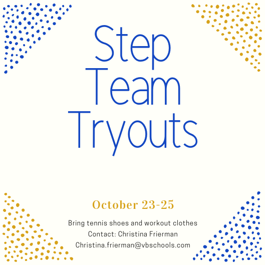 Step team tryouts announced