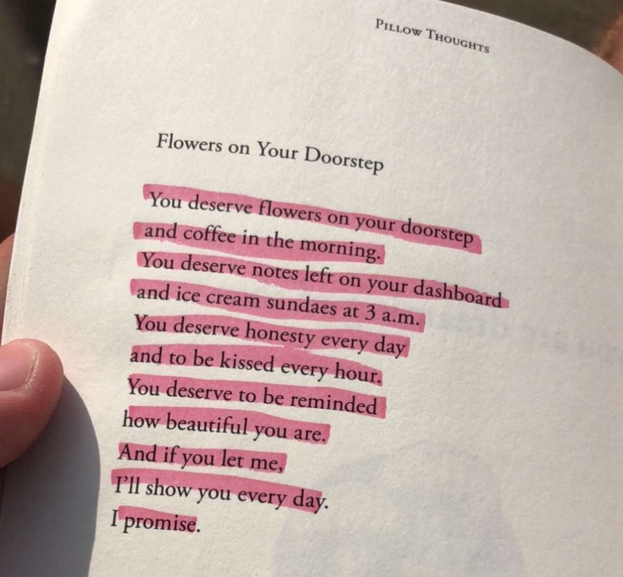 Poetry highlighted as a gift from Shelby Haggerty.