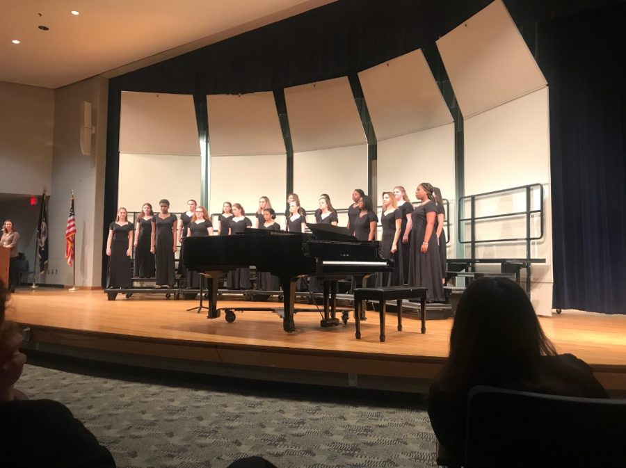 The Lady Madrigals performed at their assessment
on March 16 at 2:45 p.m.