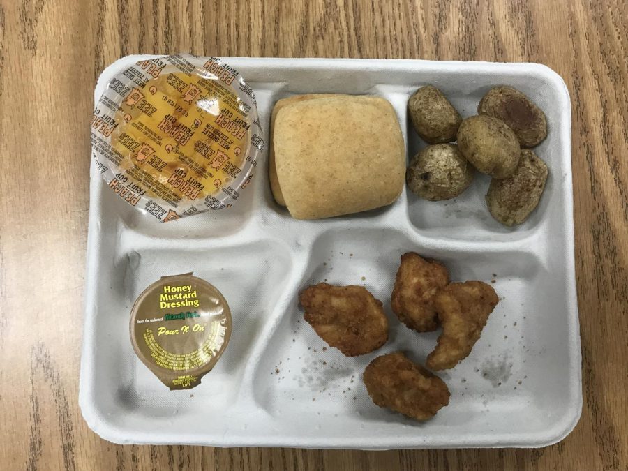 Picture taken of a VBCPS school lunch on a "Meatless Tuesday" during the month of September.
