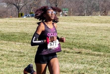Sophomore Aniya Mosley runs at cross country state championship in Warrenton, VA on Nov. 16.