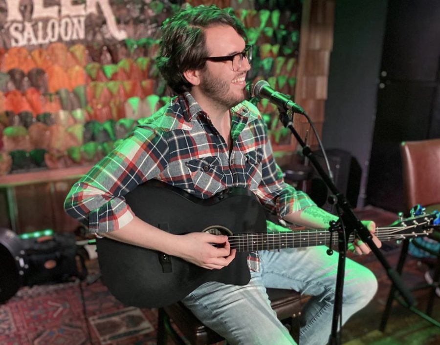 Andy Geels performing at The Sutler, on January 11, 2020