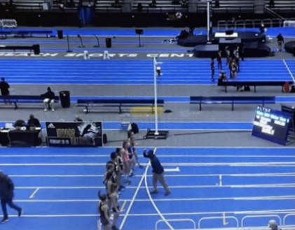 Nearly 2500 athletes competed on Jan. 19 at the brand new, state-of-the-art, $68 million dollar Virginia Beach Sports Center. Despite strict guidelines, according to WAVY.com, the track and meet received rave reviews. Footage like this image can be found on milestat.com.