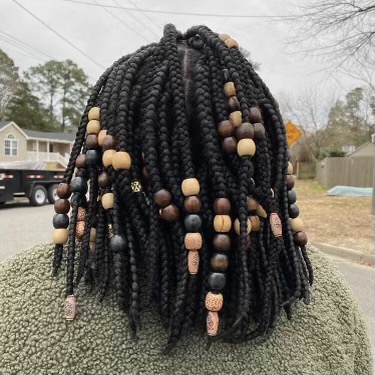 Junior Andrea Pennys box braids is just one of many executions of protective styles for textured hair. Photo submitted by Andrea. 