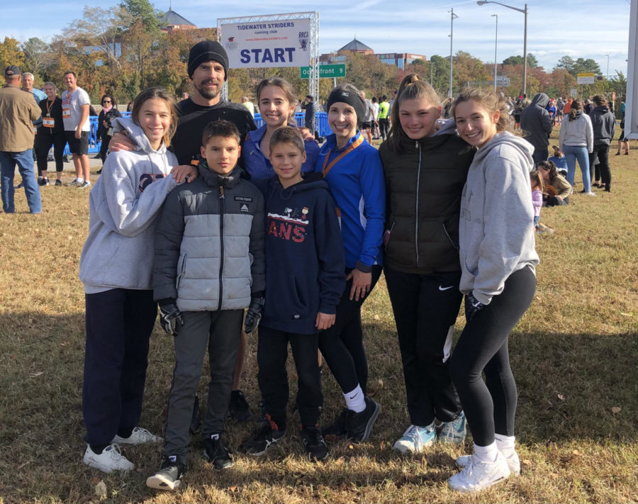 The Richardson family, an Ocean Lakes military family, kicks off Thanksgiving Day at the annual Turkey Trot. 