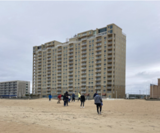 Surfrider members from Virginia Beach City Public Schools pick up  11 pounds of trash at the oceanfront on Sunday, Feb. 6.