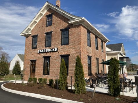 The Hickman house, located in the Hickman Place Shopping center, receives many new customers due to the new Starbucks drive through on March 15.