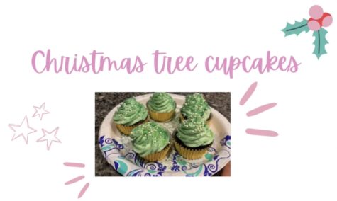 How to make Christmas tree cupcakes