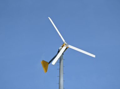 One of Chesapeake Bay Foundation’s wind turbines, which powers the Brock Center on the Lynnhaven River.