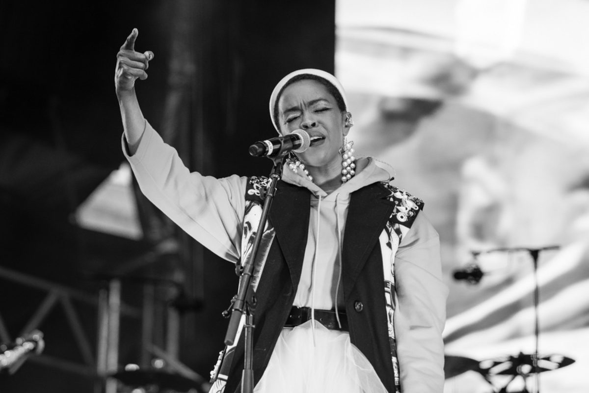Lauryn Hill preforms at Jazzfestival on July 4, 2019, in Kongsberg, Norway. (Lauryn Hill Kongsberg Jazzfestival 2019/ Tore Saetre/WikimediaCommons/CC BY-SA 4.0 DEED)