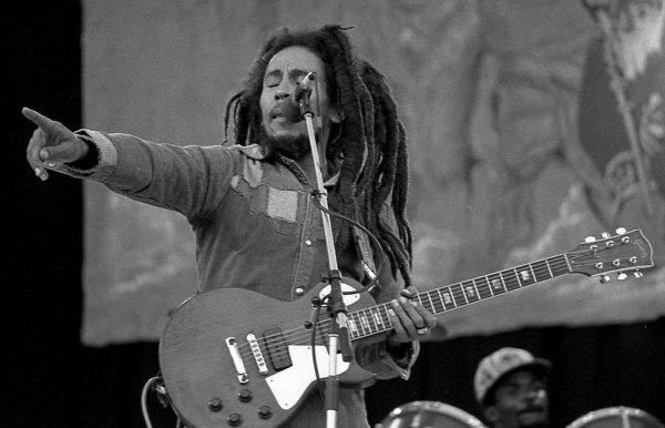 Bob Marley performing at Dalymount Park, on July 6, 1980. (Bob Marley/Eddie Mallin/WikimediaCommons/CC BY-SA 4.0)