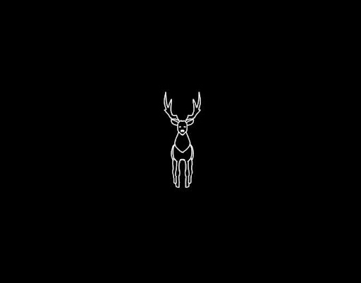 A black screen with a deer facing forward drawn by Ell Ruggles on Jan. 26, represents a technology blackout from the movie “Leave The World Behind.”
