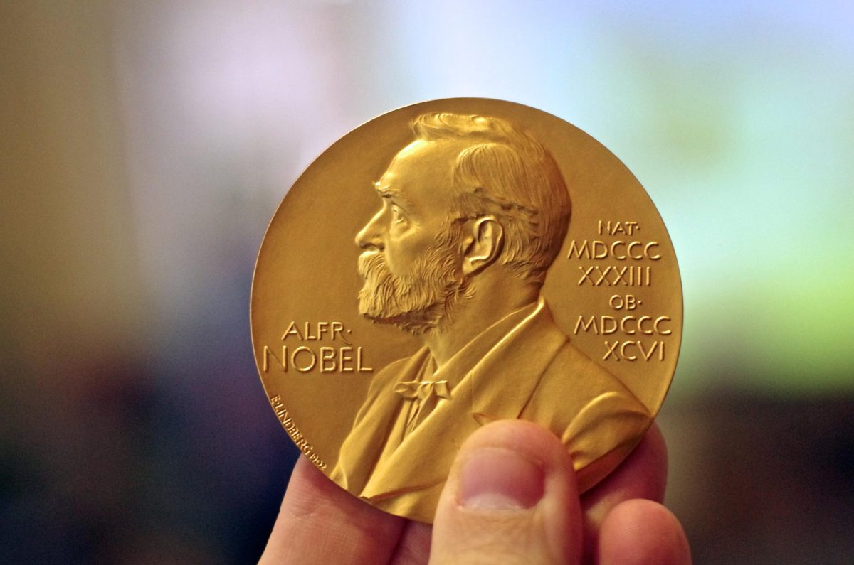 The image portrays a close-up view of the Nobel Prize Medal in chemistry. It represents one of the prestigious categories awarded to those who have made remarkable contributions to humanity. (Nobel Prize Medal in Chemistry/Wikimedia Commons/ CC BY 2.0)
 
