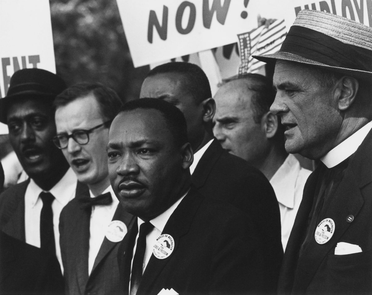 Martin Luther King Jr. delivers his “I have a dream” speech on Aug. 28, 1963, during the March on Washington. His speech called for an end to racism. (Civil Rights March on Washington D.C/Rowland Scherman/Wikimedia Commons/Public domain)