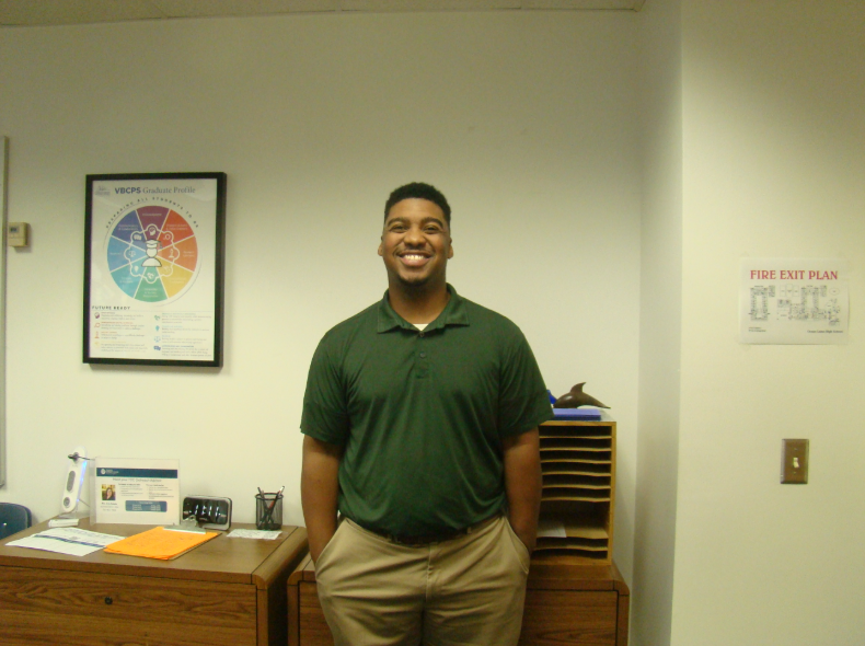 Counseling Department Chair Mike Dandridge is pictured in the counseling office on Sept. 18, 2025. This will be Dandridge's seventh year of counseling, preparing students for life after high school. 