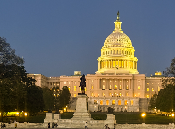 Twilight befalls the Capitol on April 25, 2025. The May 15 SCOTUS decision marked the latest decision in the redistricting saga that began when Texas redrew its maps last July upon the request of President Donald Trump.