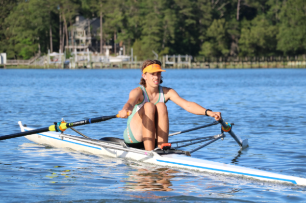 Caleb Niesen competes in a regatta on May 28 on the water. Caleb is a sophomore and student in the MSA. Photo courtesy of Melissa Kuch. 
